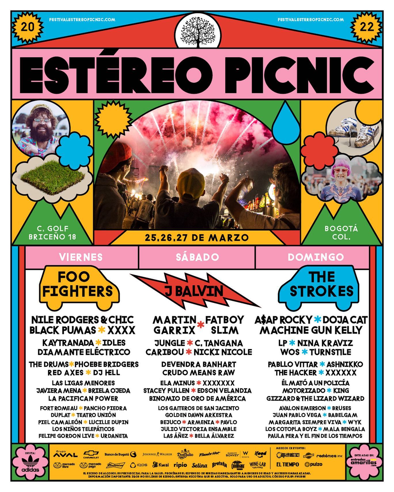 ¡El Festival Estéreo Picnic de Colombia anuncia su regreso el 2022