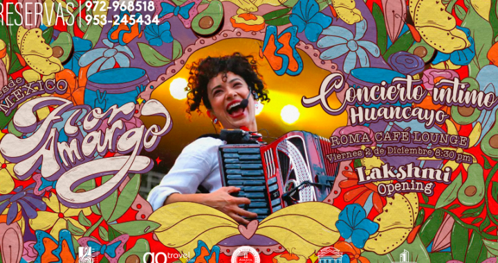 Flor Amargo llega a Huancayo este 2 de diciembre para brindar un íntimo concierto en el Roma Café Lounge