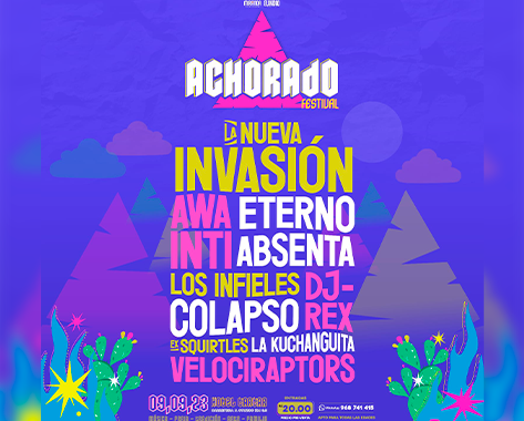 La Nueva Invasión y Bandas cajamarquina Encabezan el Achorado Fest