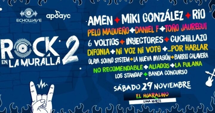 Amén, Miki González, RIO, Pelo Madueño forman parte de la segunda edición del festival ‘Rock en La Muralla’ este 29 de noviembre